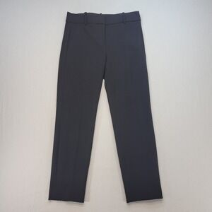 J.Crew Cameron Pants Trousers Womens 4 Black Professional Career Mid Rise Ankle